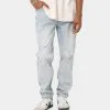 CARRE Carré Bouffant Distressed Jeans Light Blue