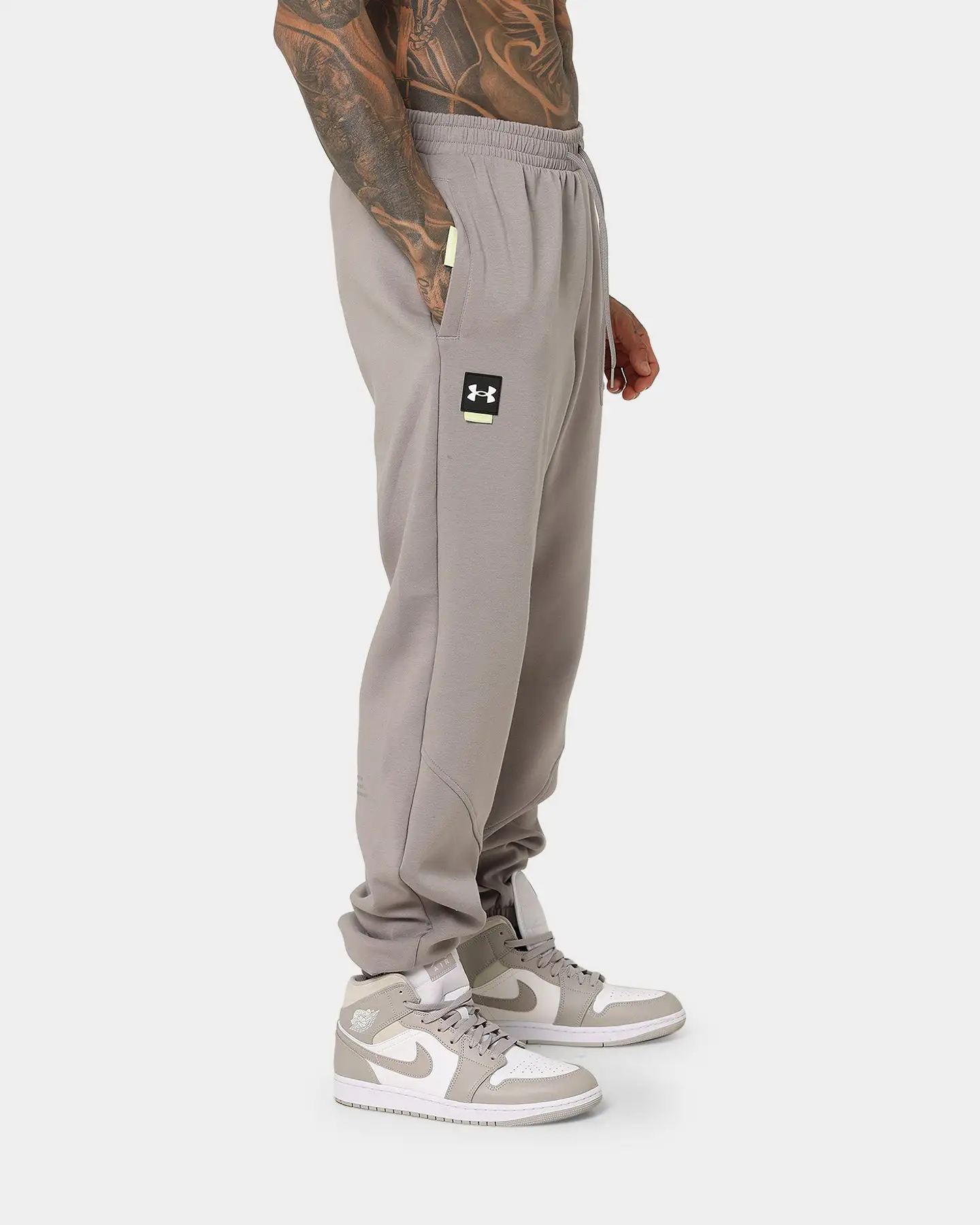 Under Armour Summit Knit Jogger Pewter/Phosporous - Image 5