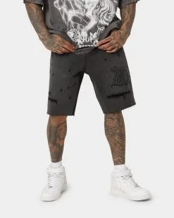 Dead Studios Aloha Denim Shorts Vintage Black