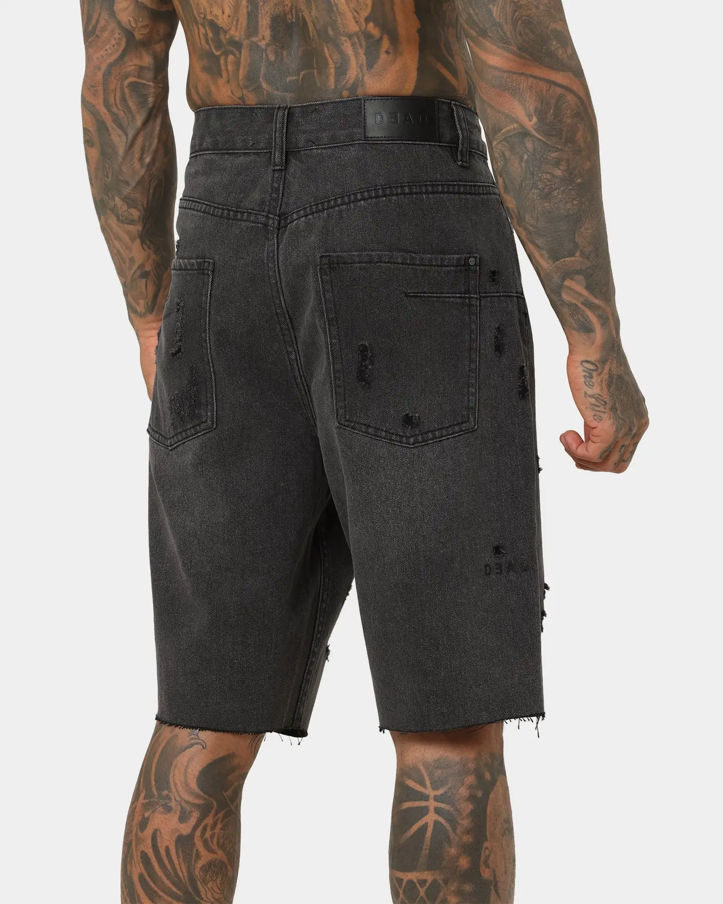 Dead Studios Aloha Denim Shorts Vintage Black - Image 8