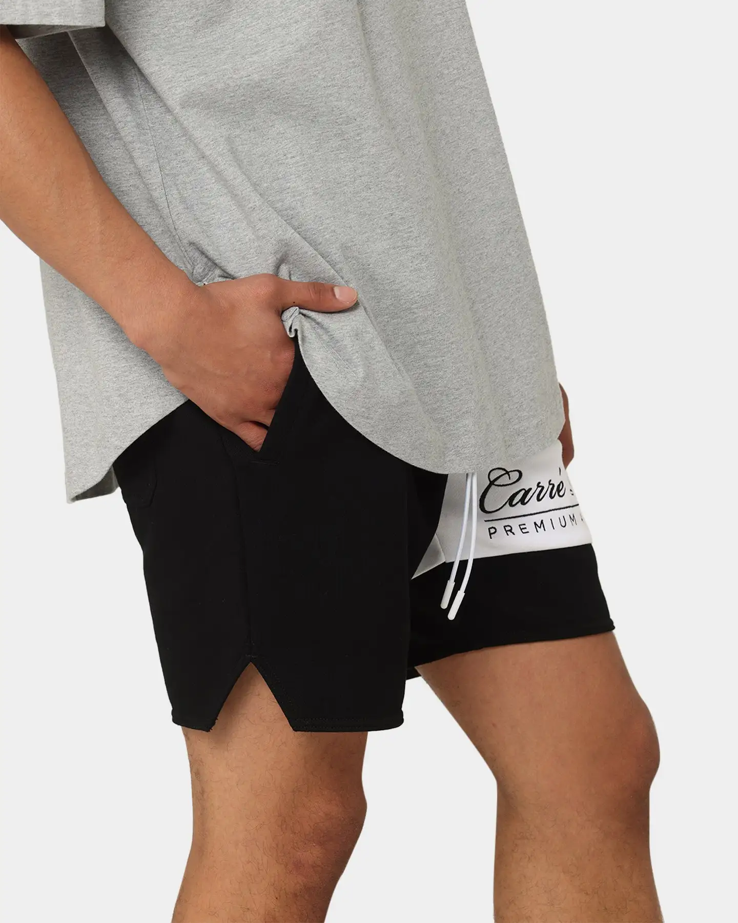 Carre Premium Athletic Sweat Shorts Black - Image 4