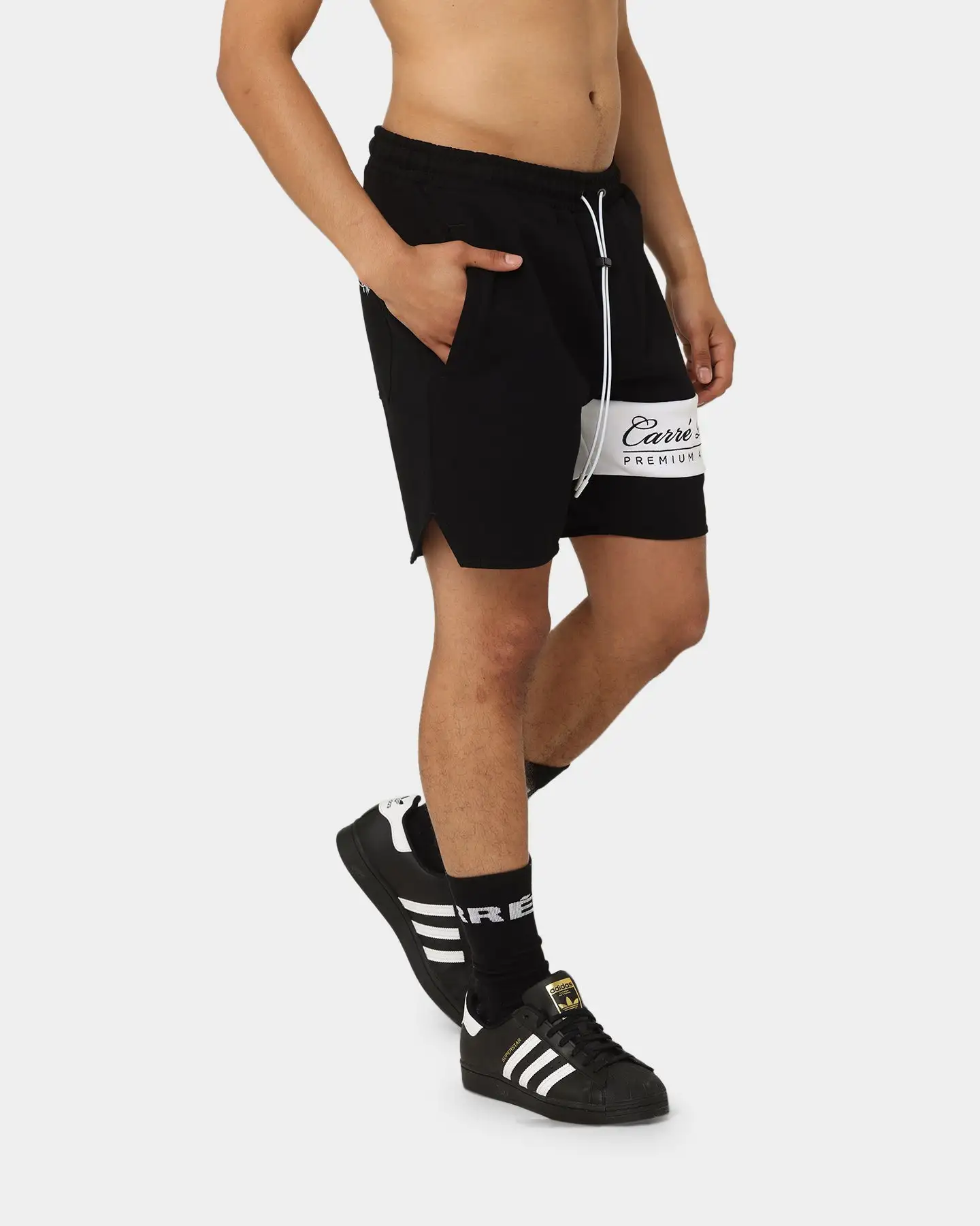 Carre Premium Athletic Sweat Shorts Black - Image 6