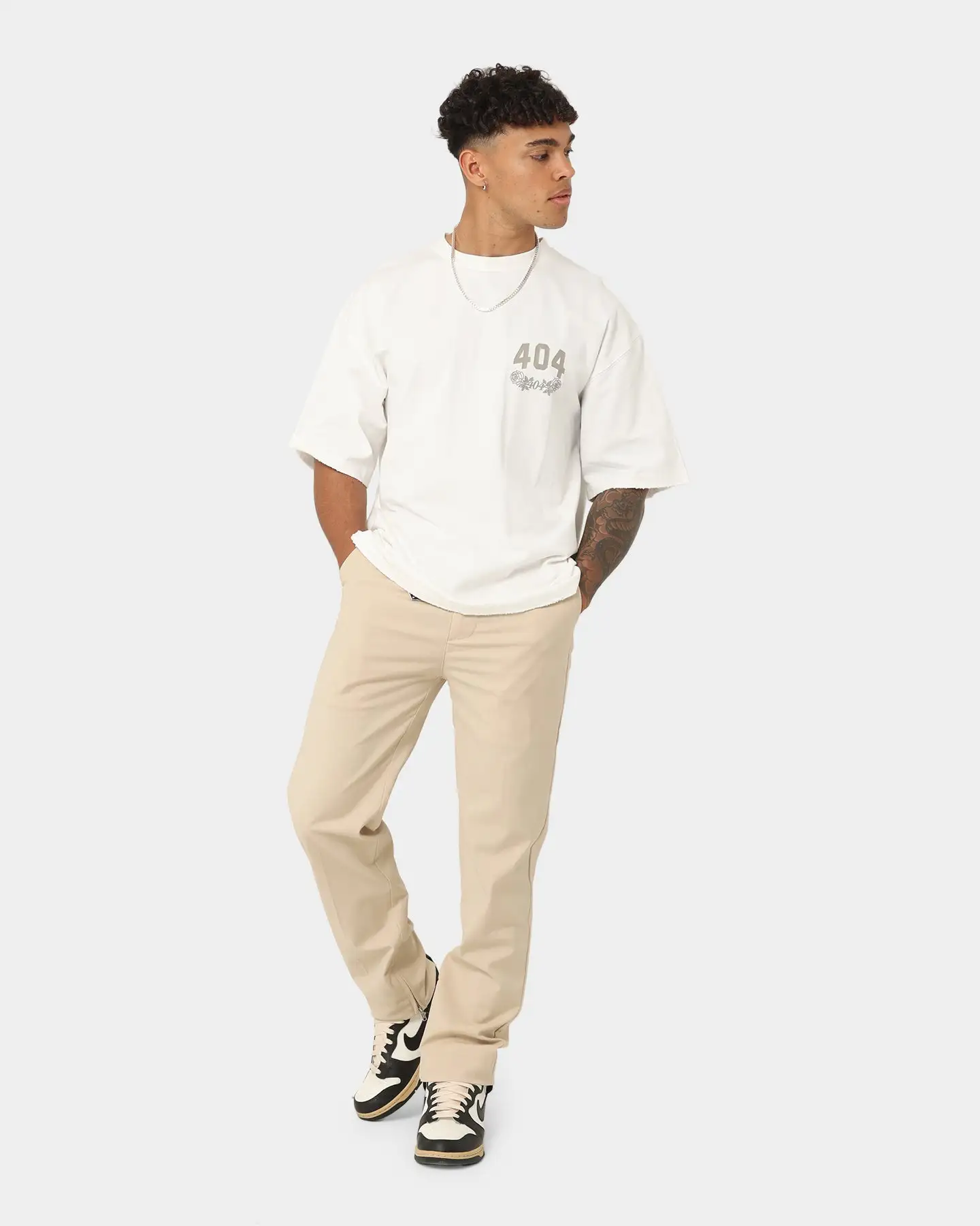 404 Heritage Zip Trouser Stone - Image 2