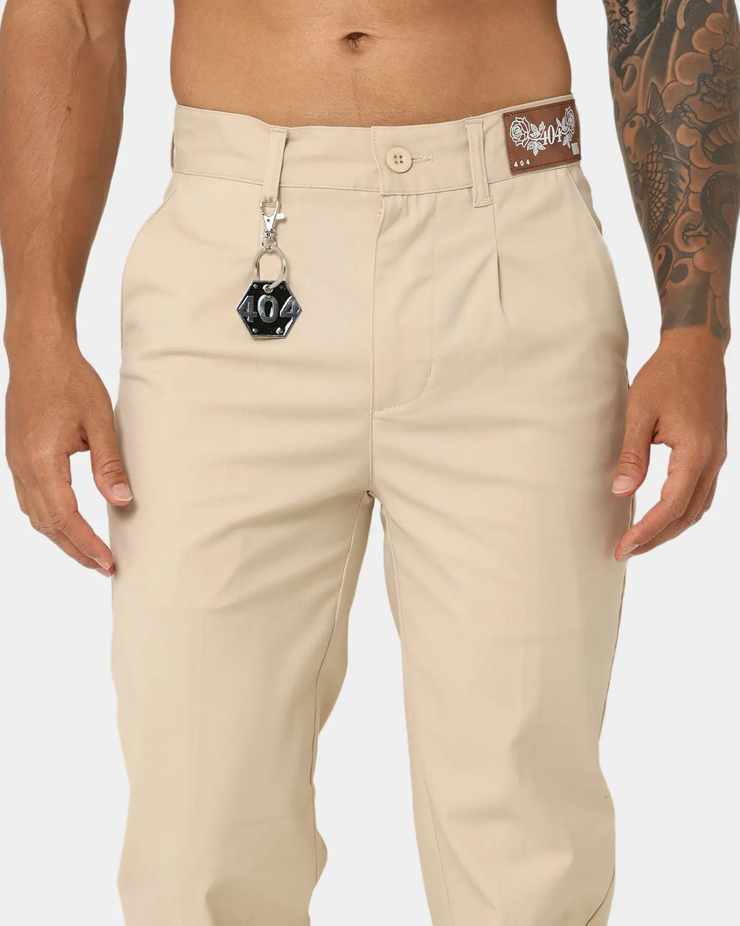 404 Heritage Zip Trouser Stone - Image 7