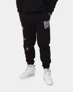 Playboy Playboy Butterfly Track Pants Black Magenta