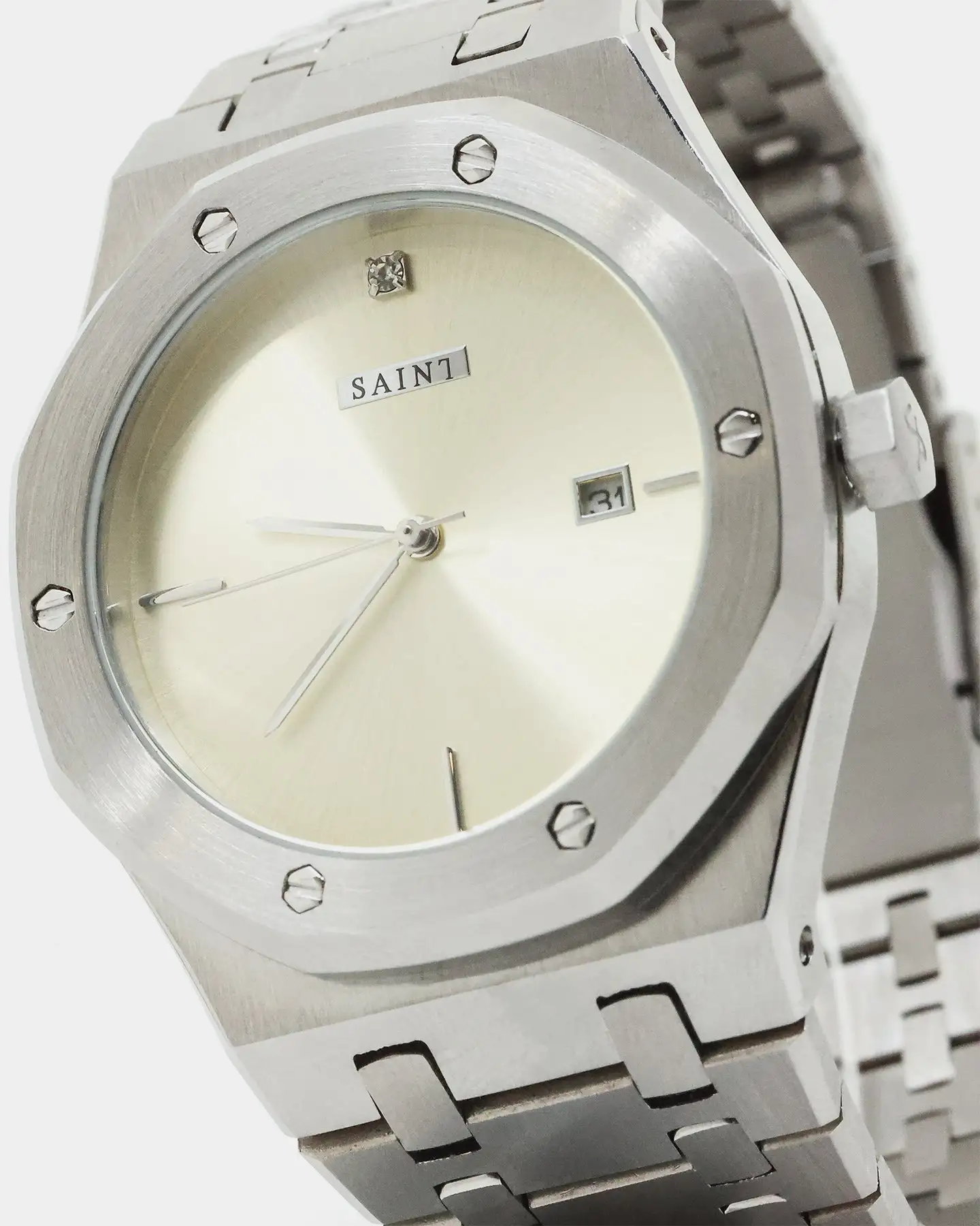 Saint Morta Diamond Medio Watch Silver/Diamond - Image 4