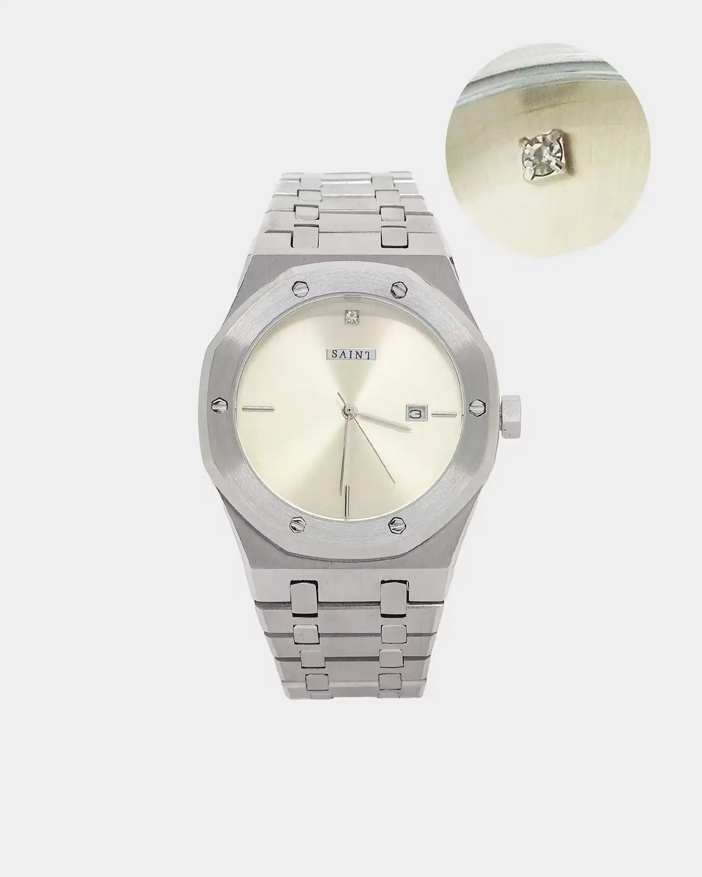 Saint Morta Diamond Medio Watch Silver/Diamond - Image 2