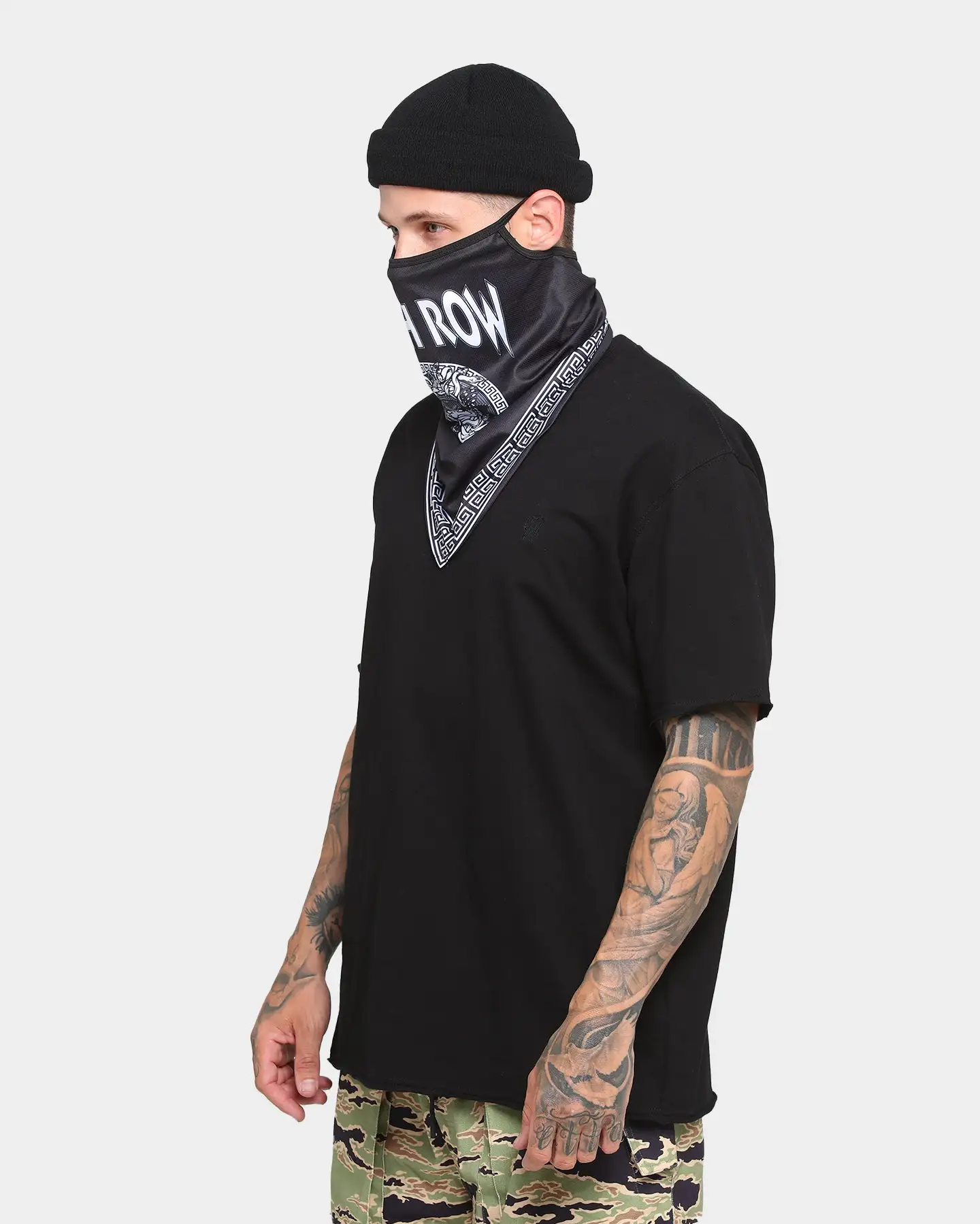 Crooks And Castles Crooks & Castles Greco Medusa Bandana Mask Black - Image 5