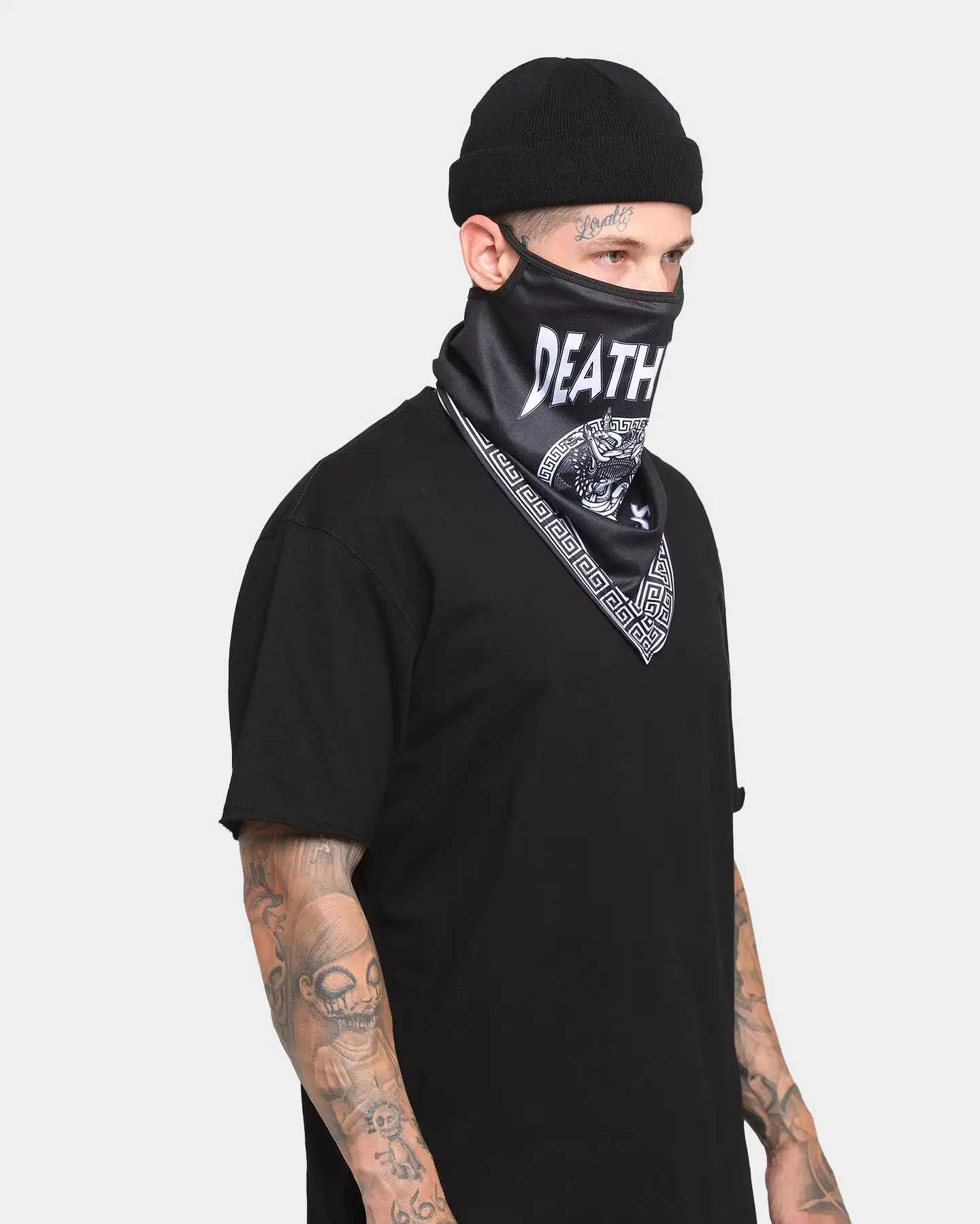 Crooks And Castles Crooks & Castles Greco Medusa Bandana Mask Black - Image 8