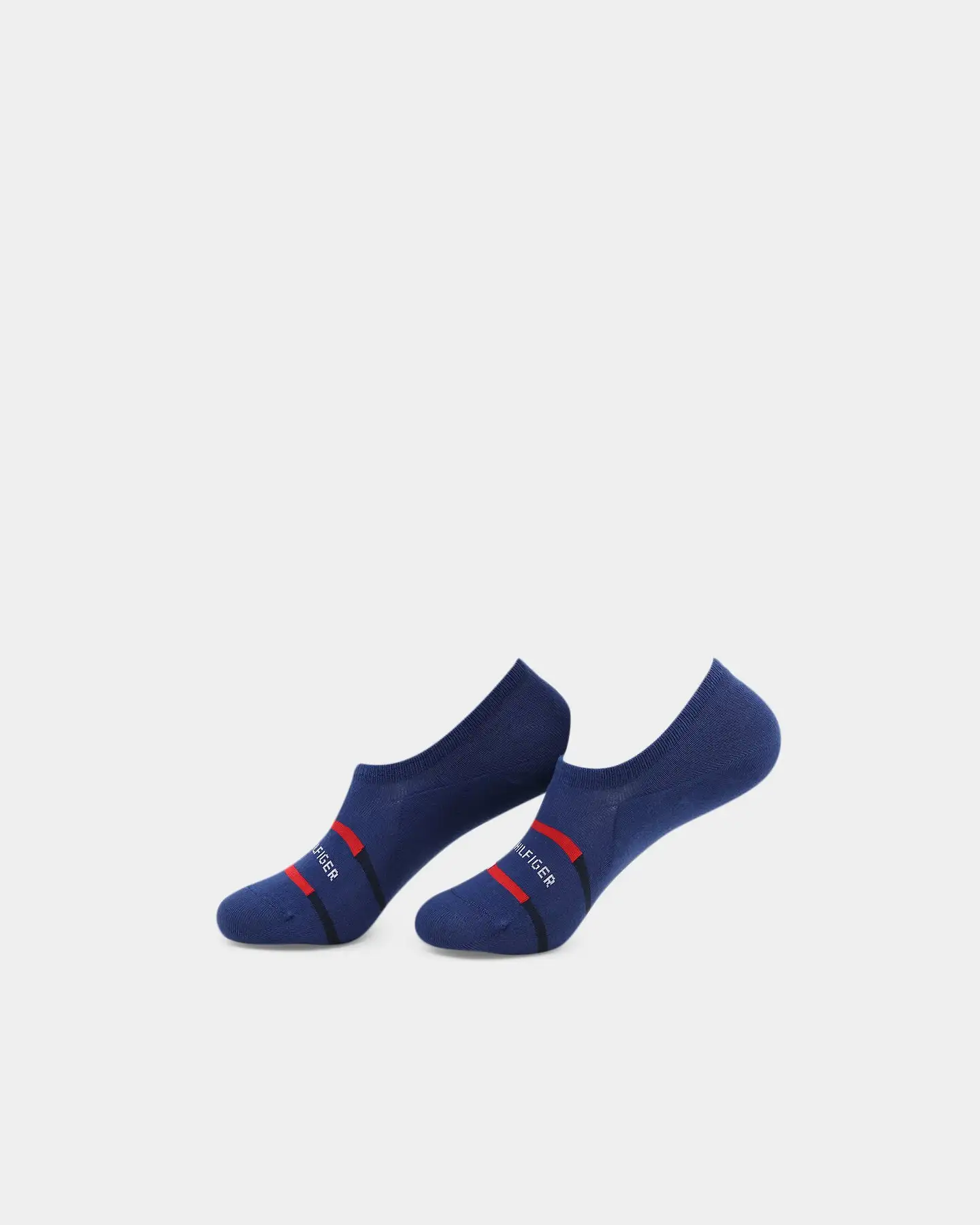 Tommy Hilfiger Breton Stripe 2 Pack No Show Socks Navy - Image 3