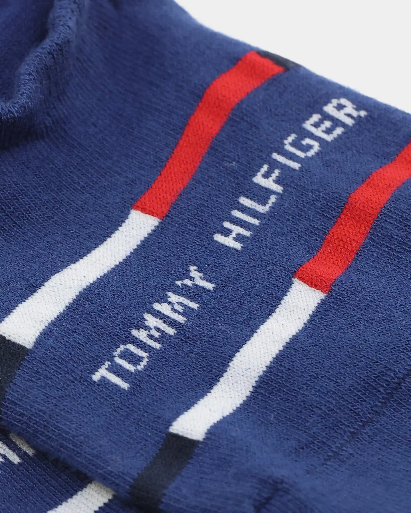 Tommy Hilfiger Breton Stripe 2 Pack No Show Socks Navy - Image 6