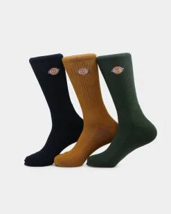 Dickies H.S Rockwood Socks 3 Pack Multi-Coloured