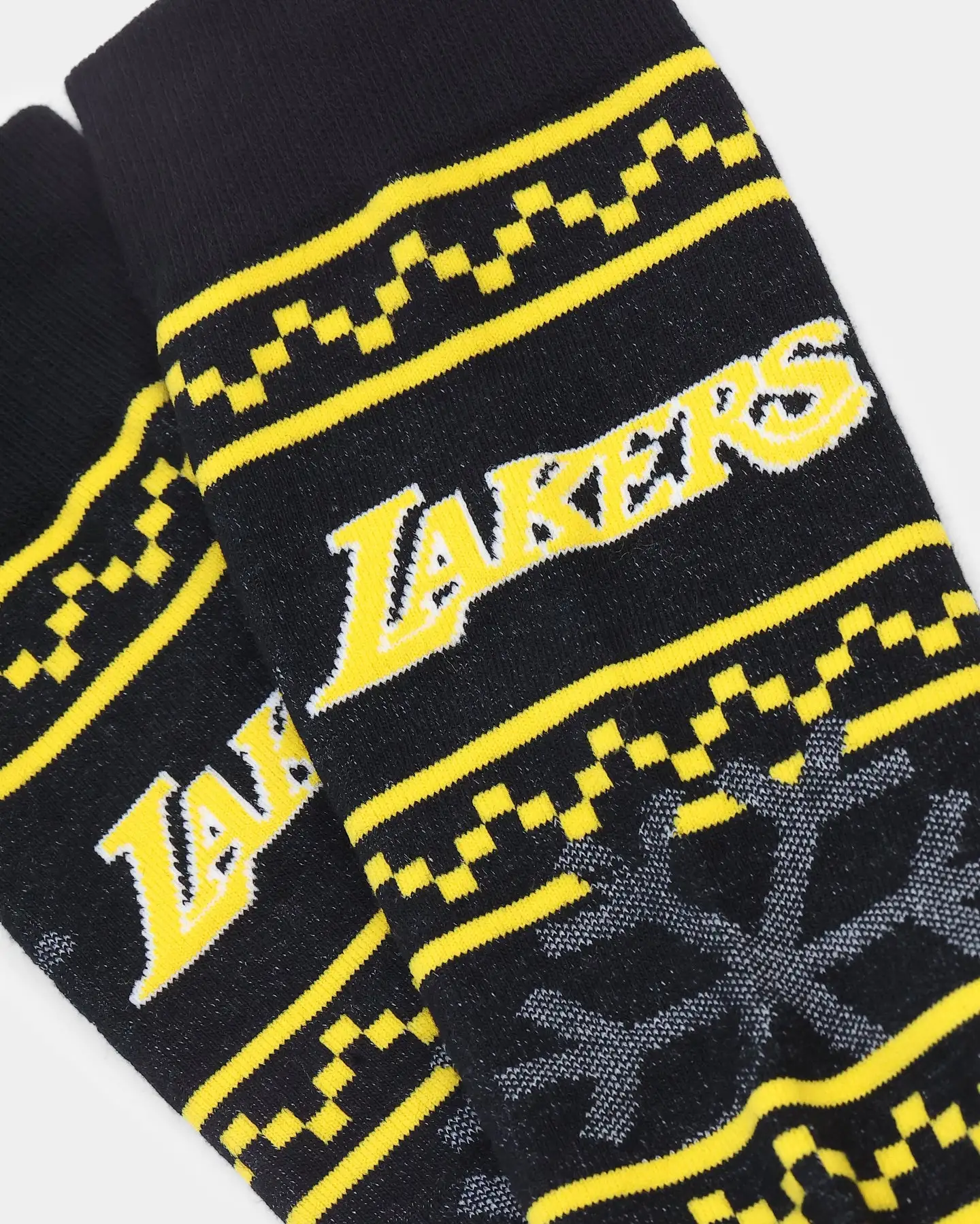Stance Los Angeles Lakers Frosted 2 Crew Socks Black - Image 2