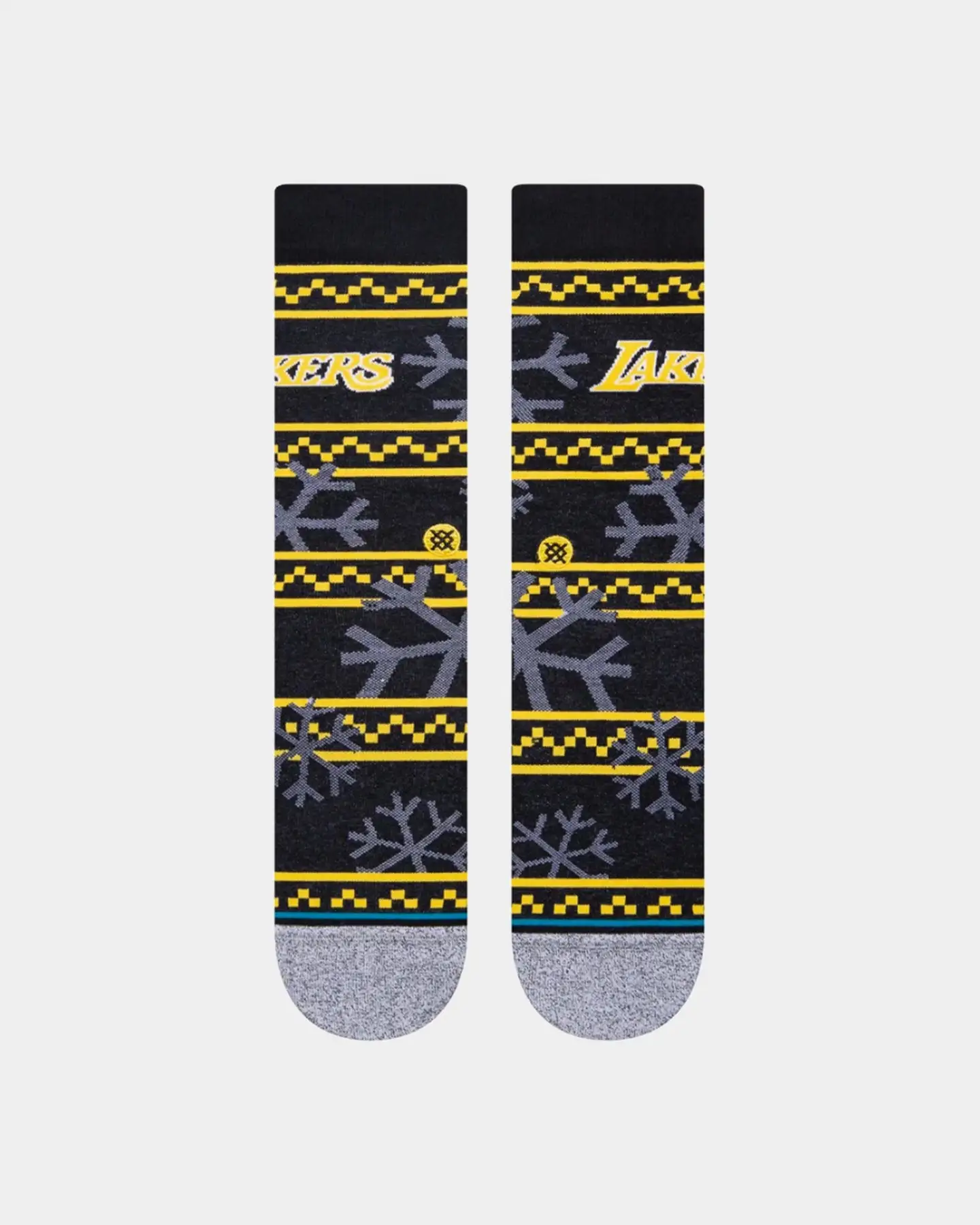 Stance Los Angeles Lakers Frosted 2 Crew Socks Black - Image 3