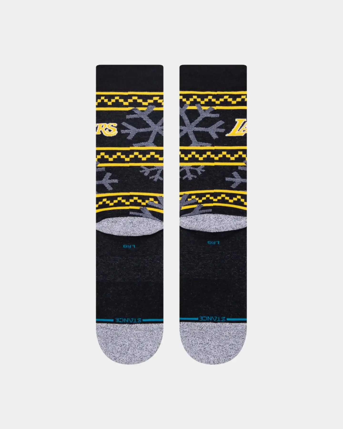 Stance Los Angeles Lakers Frosted 2 Crew Socks Black - Image 4