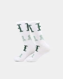 HUF Duality Socks White