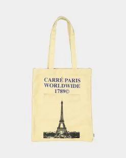 Carre Rosewide Vintage Tote Bag Off White