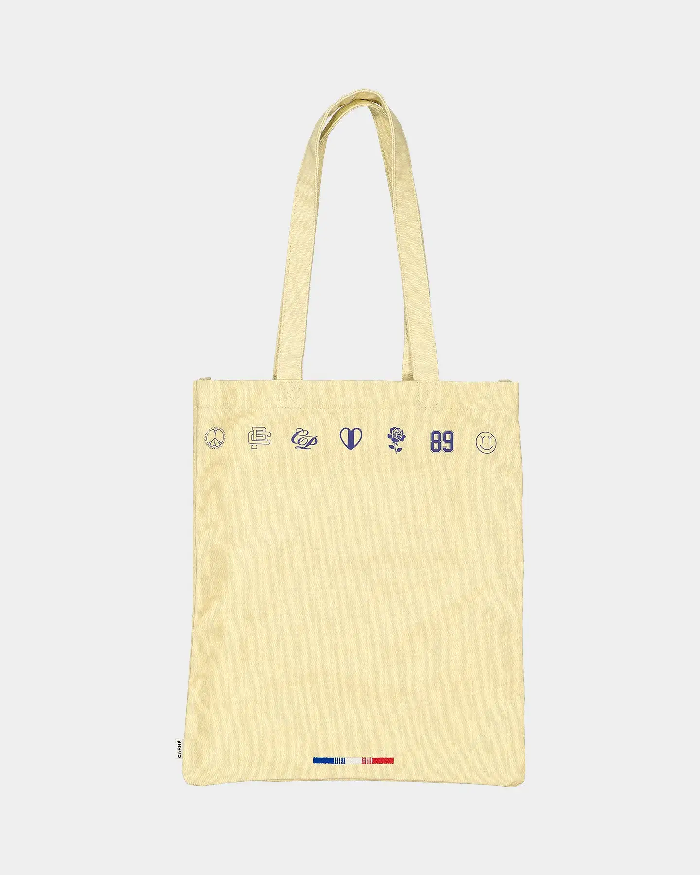 Carre Rosewide Vintage Tote Bag Off White - Image 6