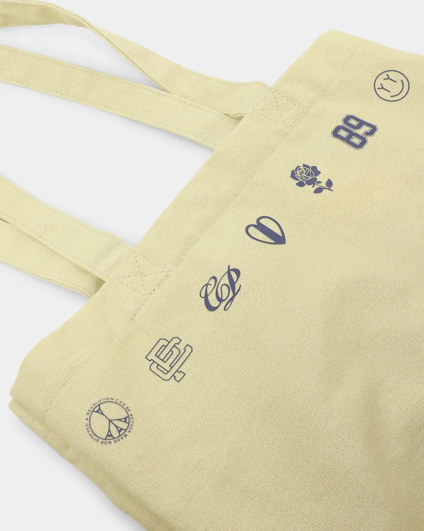 Carre Rosewide Vintage Tote Bag Off White - Image 13