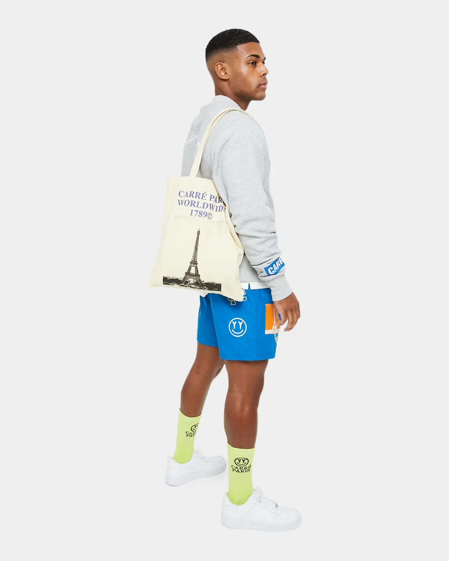 Carre Rosewide Vintage Tote Bag Off White - Image 9