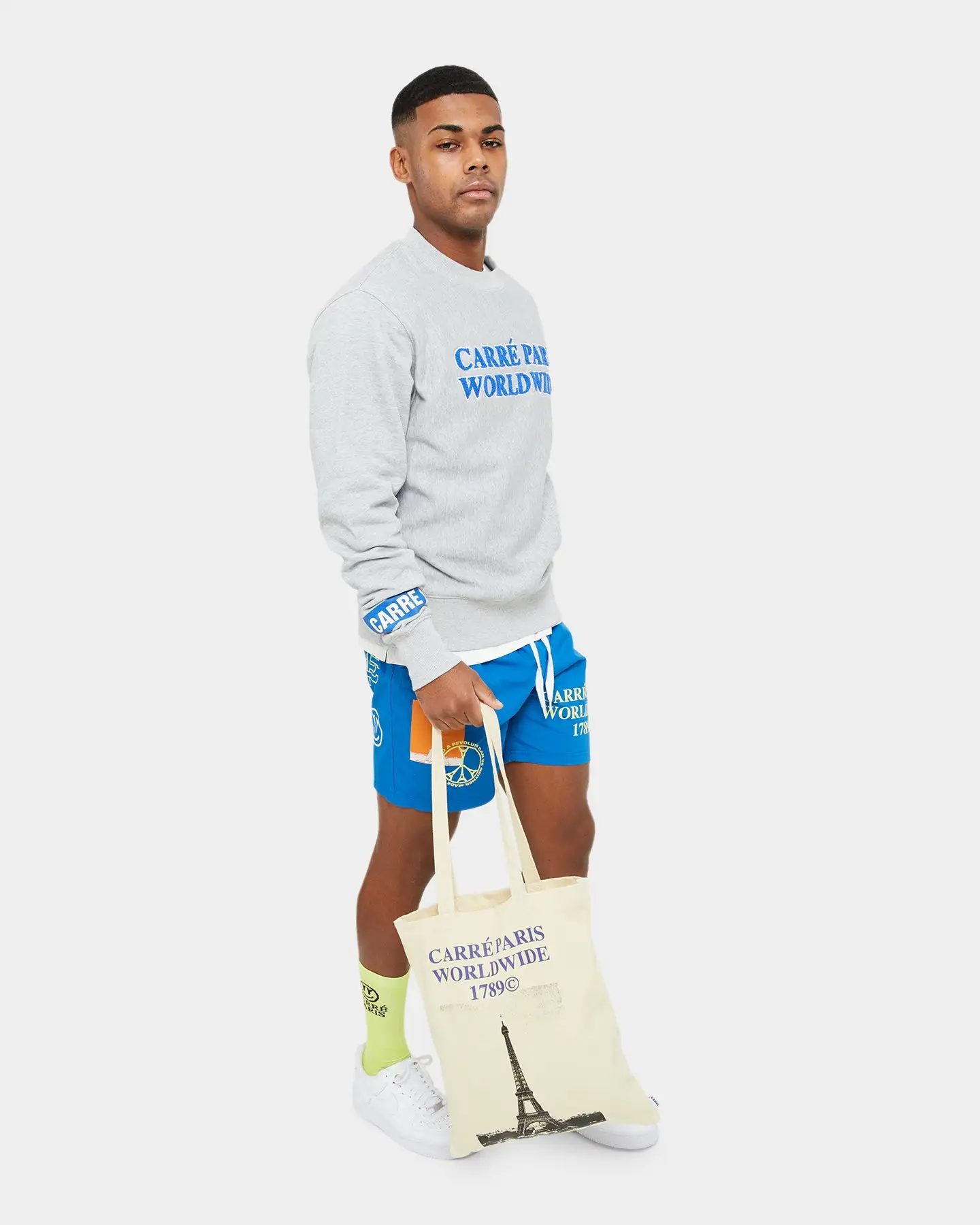 Carre Rosewide Vintage Tote Bag Off White - Image 11