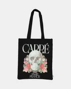Carre Rosewide Vintage Tote Bag Washed Black