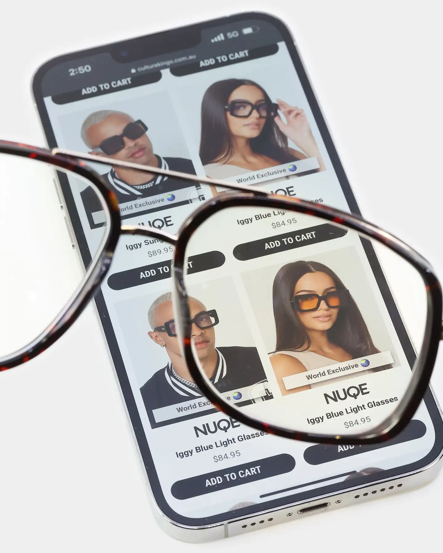 NUQE Quattro Sunglasses Tort/Blue Light - Image 3