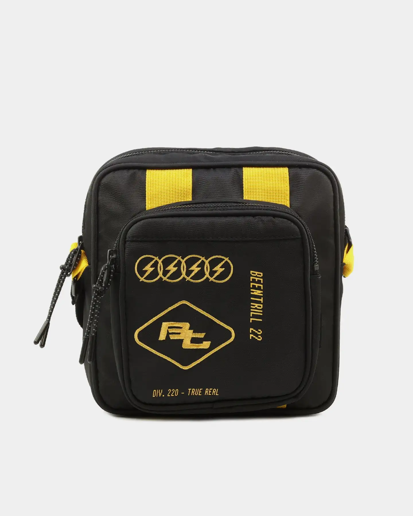 BEEN TRILL BEENTRILL Circuitry Shoulder Bag Black/Yellow