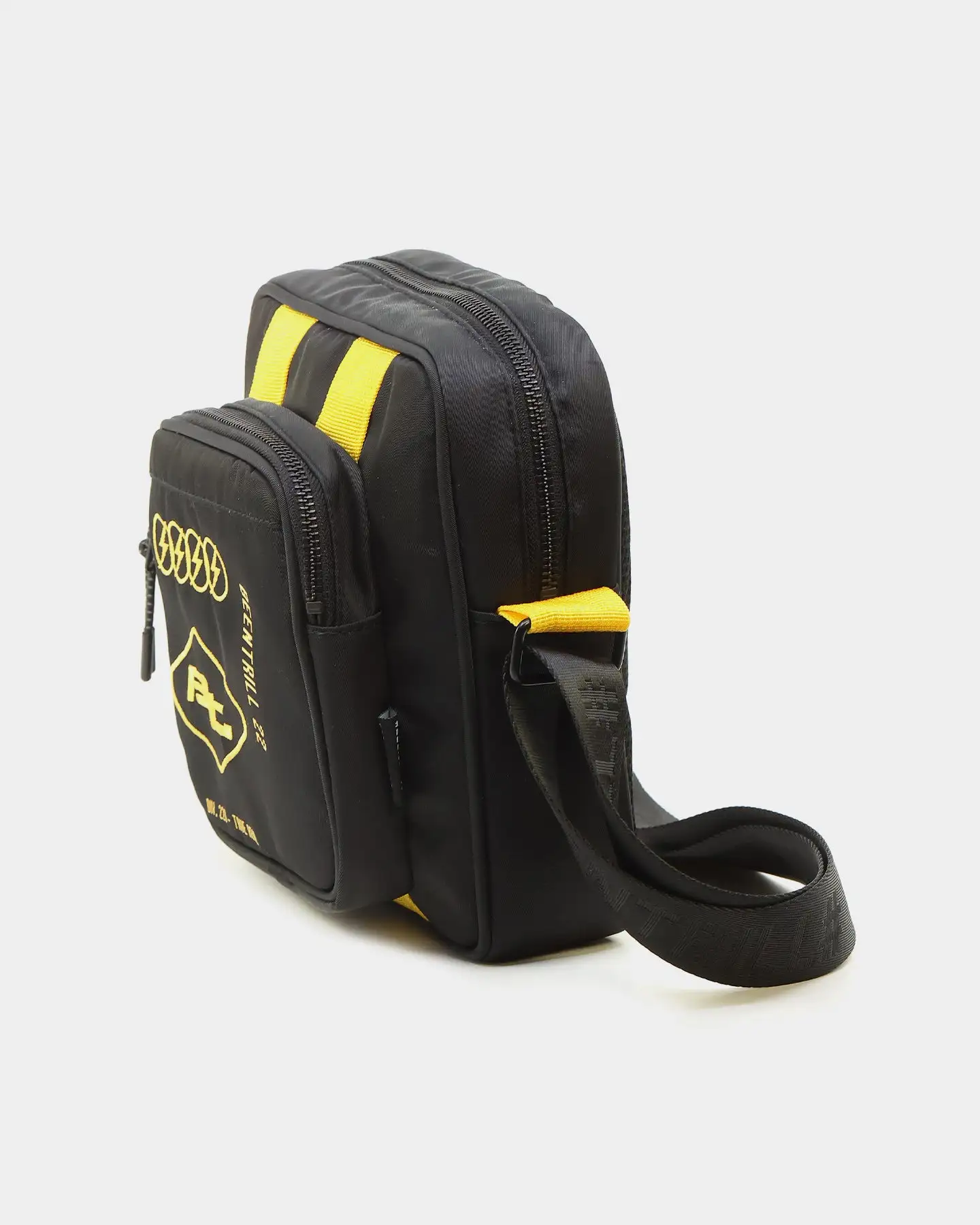 BEEN TRILL BEENTRILL Circuitry Shoulder Bag Black/Yellow - Image 7