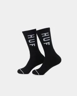 HUF Essential OG Logo Socks Black