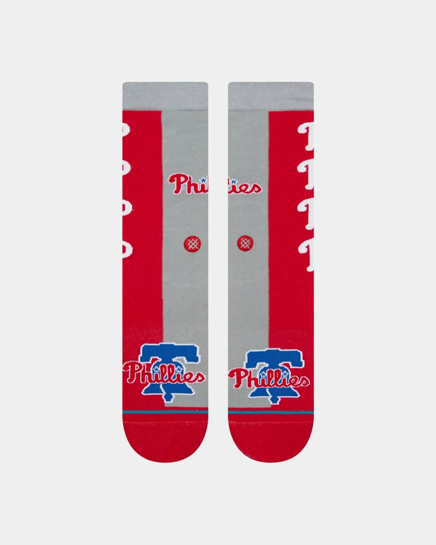 Stance Philadelphia Phillies Split Crew Socks Red - Image 3
