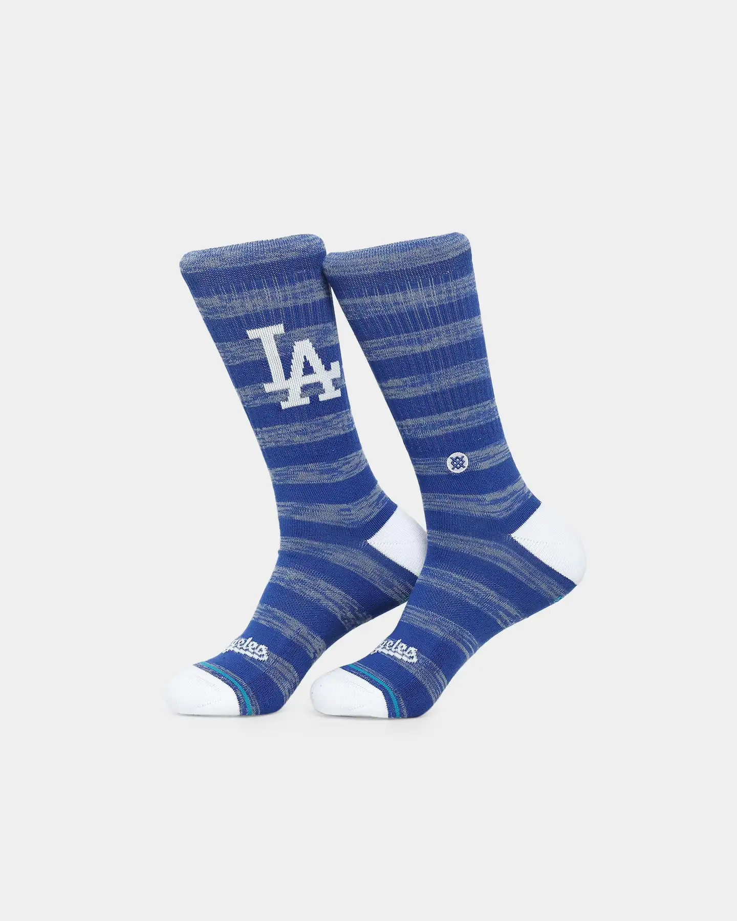 Stance X Los Angeles Dodgers Twist Crew Socks 2 Pack White - Image 3