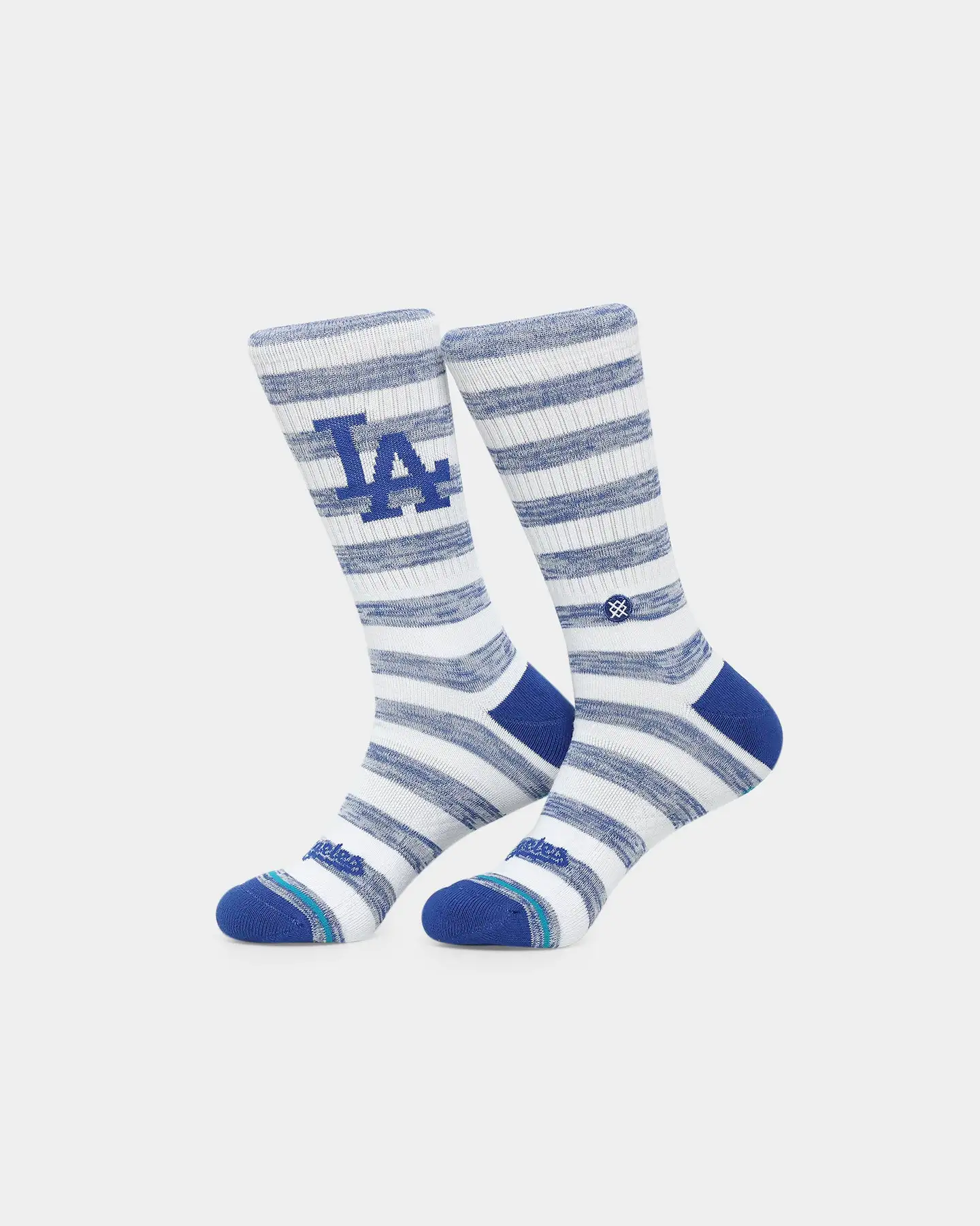 Stance X Los Angeles Dodgers Twist Crew Socks 2 Pack White - Image 4