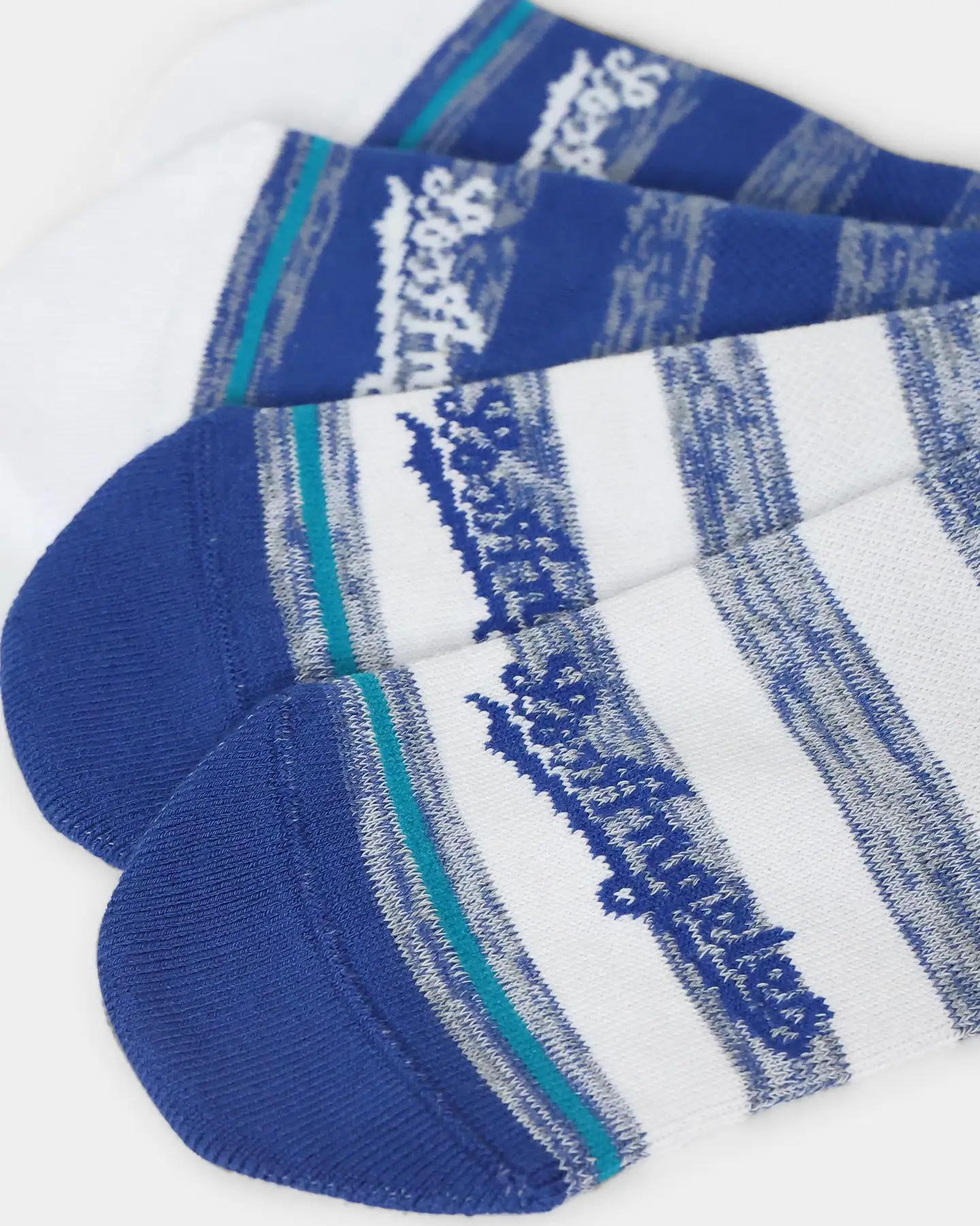 Stance X Los Angeles Dodgers Twist Crew Socks 2 Pack White - Image 6