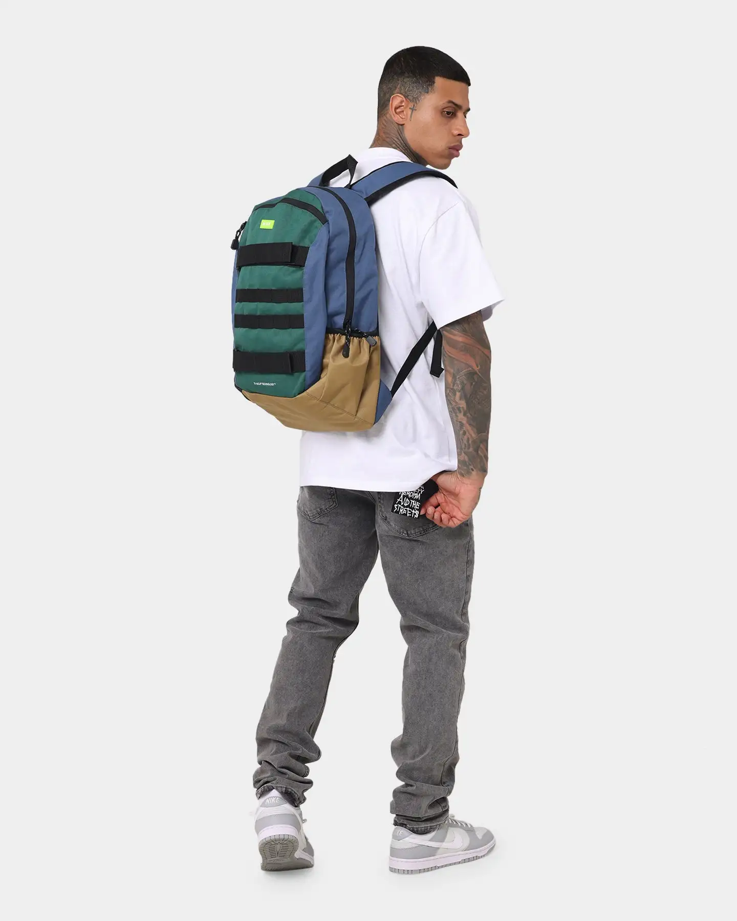 HUF Mission Backpack Blue/Green - Image 3