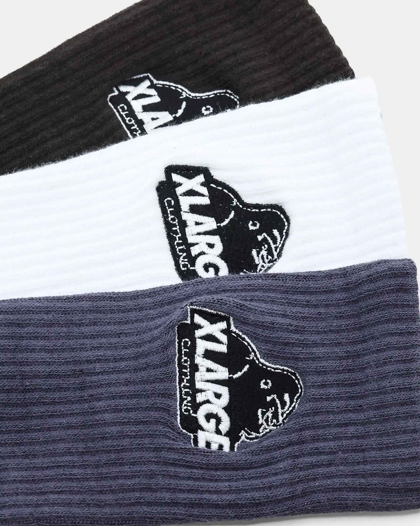 X-LARGE XLarge Slanted Logo Socks 3 Pack Multi-coloured - Image 2