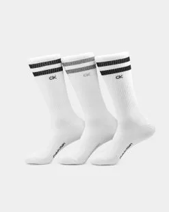 Calvin Klein Casual Crew Socks 3 Pack White/Black