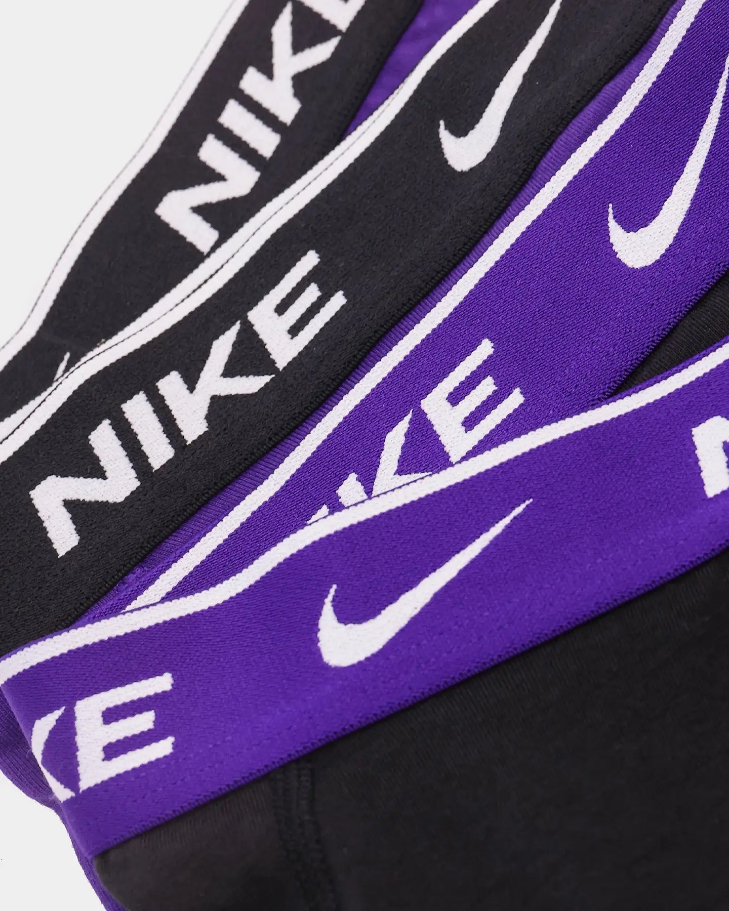 Nike Everyday Stretch Cotton Trunks 2 Pack Purple/Black - Image 3