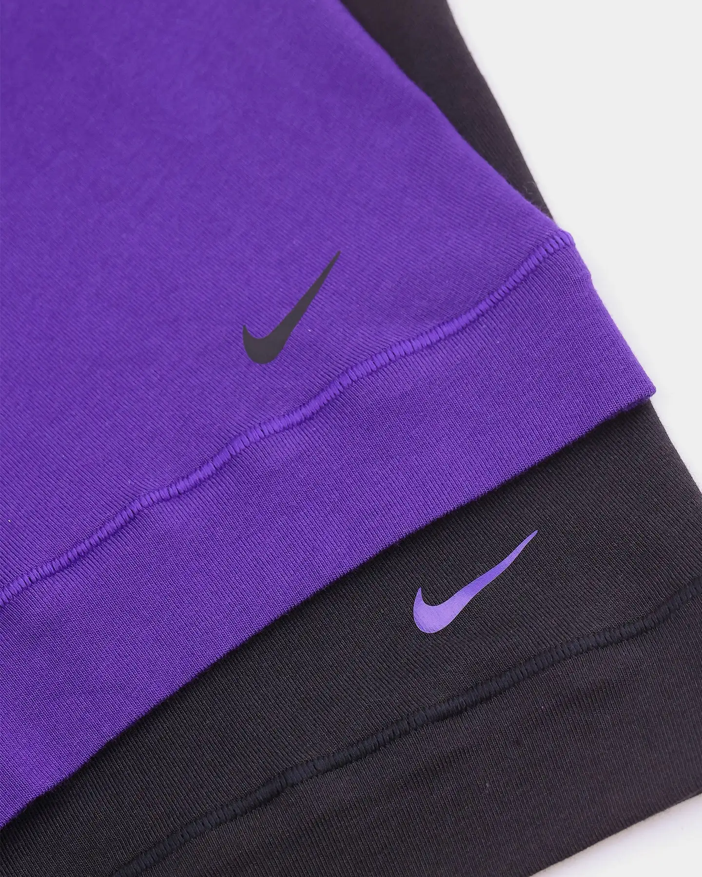 Nike Everyday Stretch Cotton Trunks 2 Pack Purple/Black - Image 4