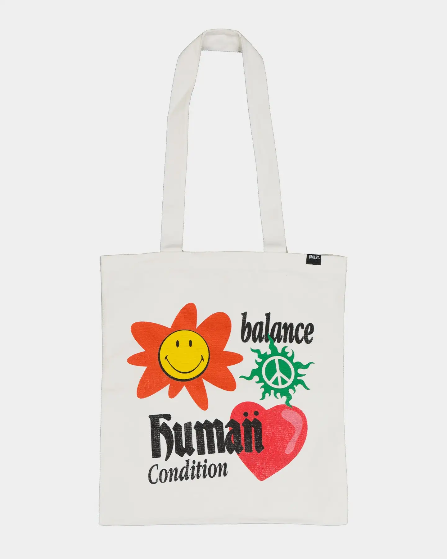 Loiter X Smiley Smiley Tote Bag White - Image 2