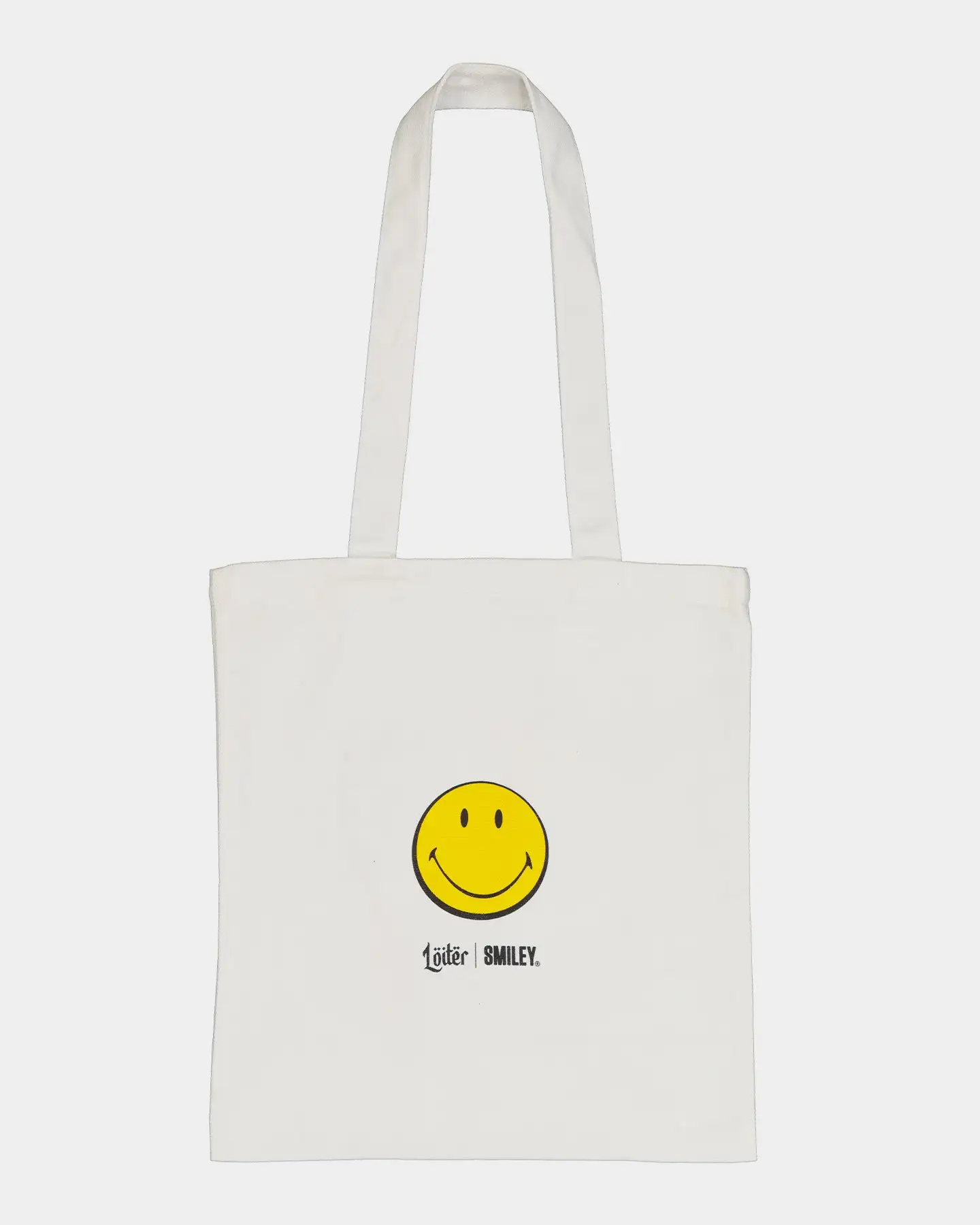 Loiter X Smiley Smiley Tote Bag White - Image 4
