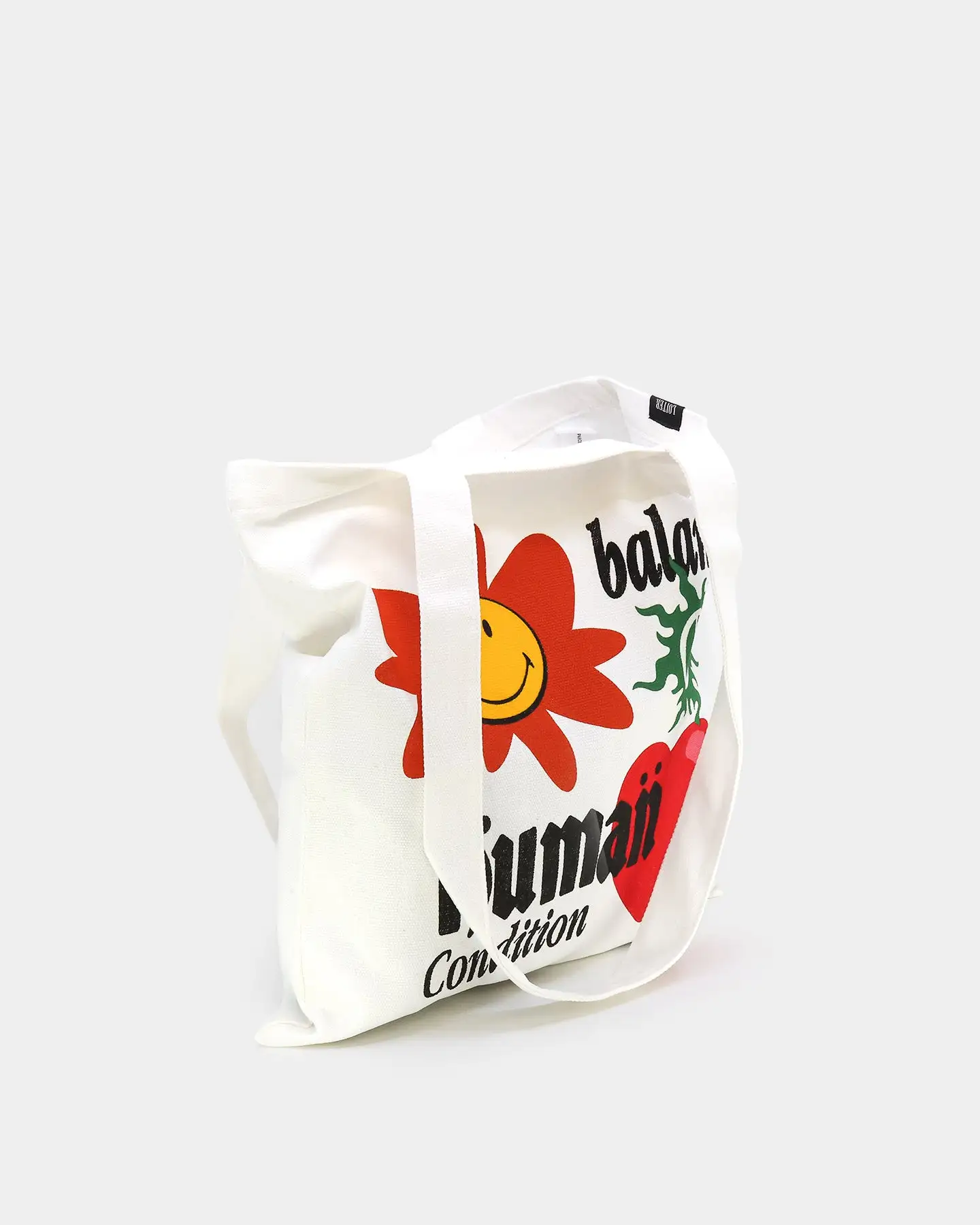 Loiter X Smiley Smiley Tote Bag White - Image 6