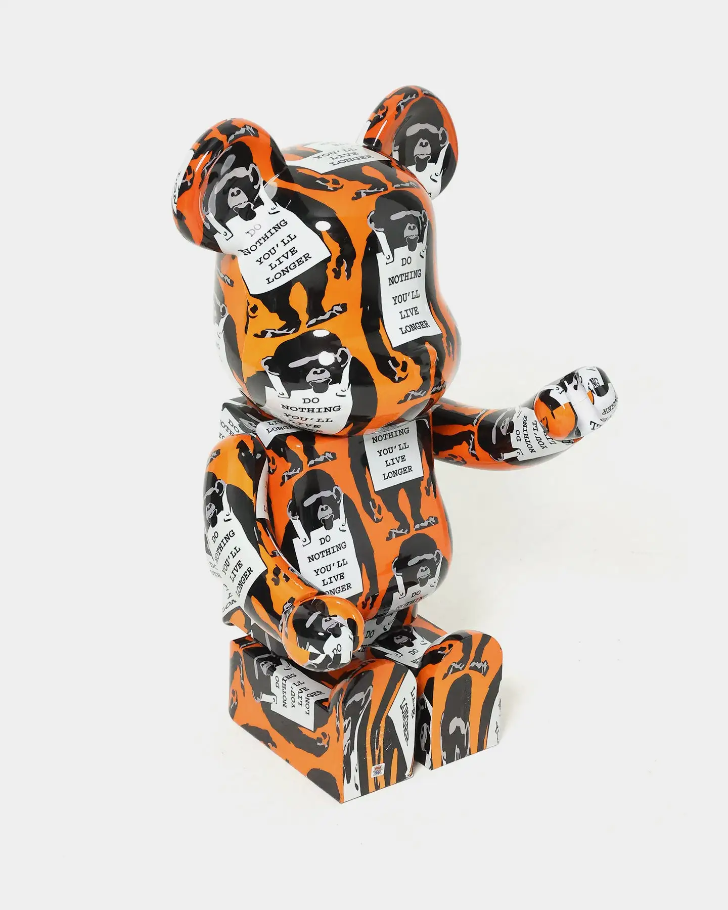 Medicom Toy Be@Rbrick X Banksy Monkey Sign 1000% Figure Multi-coloured - Image 7
