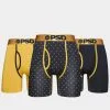 Pants Saggin LLC Dot Lux Modal 3 Pack Underwear Black/Gold