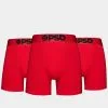 Pants Saggin LLC Red Cotton 3 Pack Underwear Red