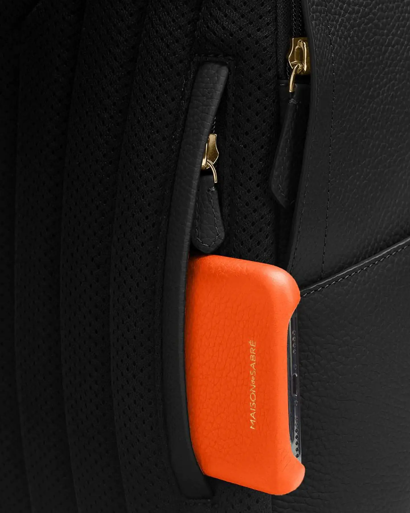 Maison De Sabre The Backpack Black Caviar - Image 8