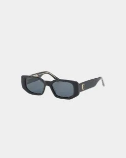 James Oro Black Amour Sunglasses Black