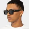 James Oro Black Icon Sunglasses Black