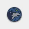 Crocs Minnesota Timberwolves Logo Jibbitz Charm Original Team Colours