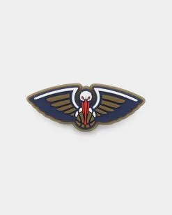 Crocs New Orleans Pelicans Logo Jibbitz Charm Original Team Colours